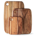 Acacia Wood Cutting Boards - Set of 3 Thick Butcher Block Trays