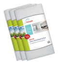 ALCLEAR Set of 3 Microfibre Steam Cleaner Floor Cloths, 50x40cm, White