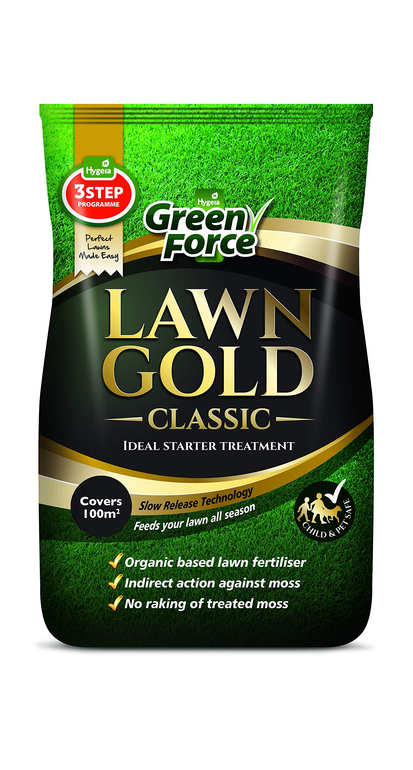 Jolof Store Lawn Gold Organic Fertilizer & Moss Remover - 10kg Pet Safe