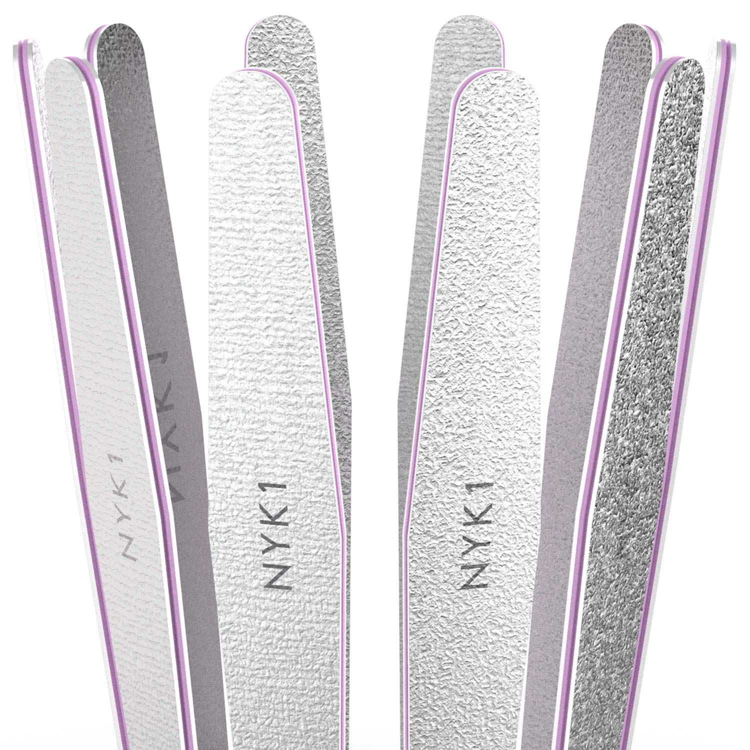 Jolof Store Nail Files - 10 Pack Professional 100/180 Grit Emery Boards