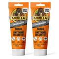 Gorilla Heavy Duty Grab Adhesive - White 200ml Waterproof Tube (2 Pack)
