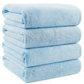 Orighty Microfibre Bath Towels Set of 4 – Soft Quick-Dry Towels, Blue
