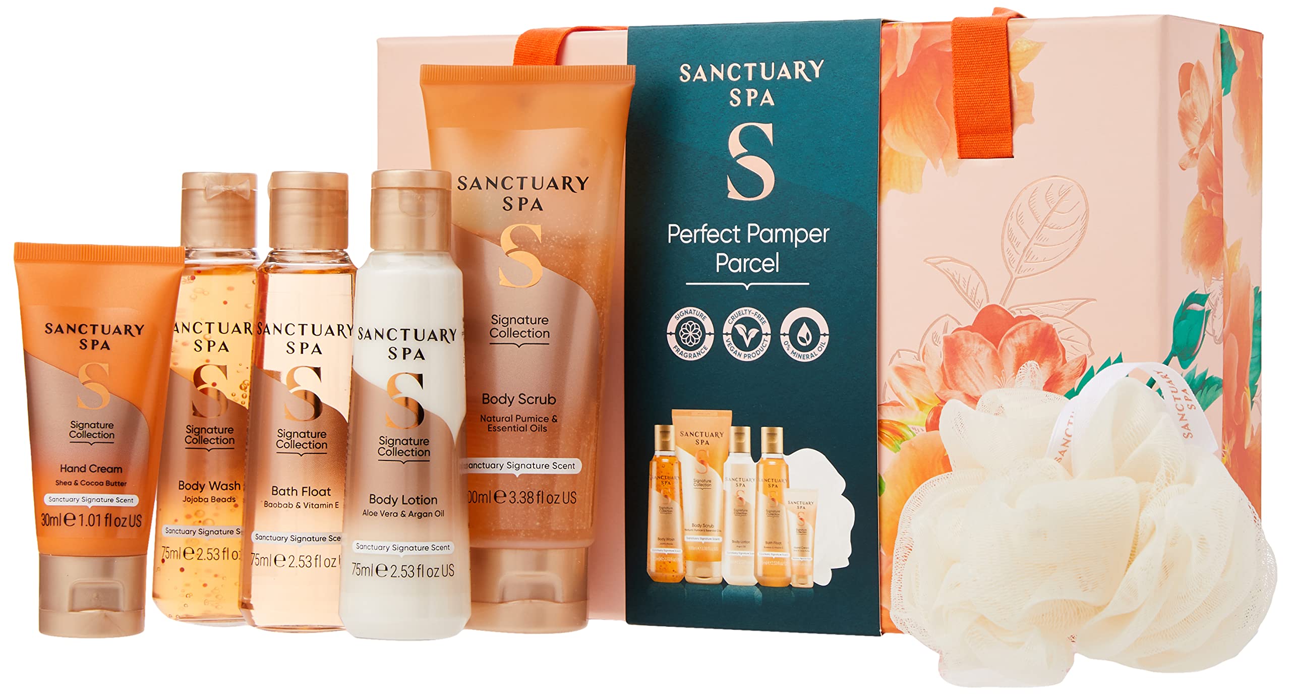Sanctuary Spa Perfect Pamper Parcel - 6-Piece Vegan Body Care Gift Set