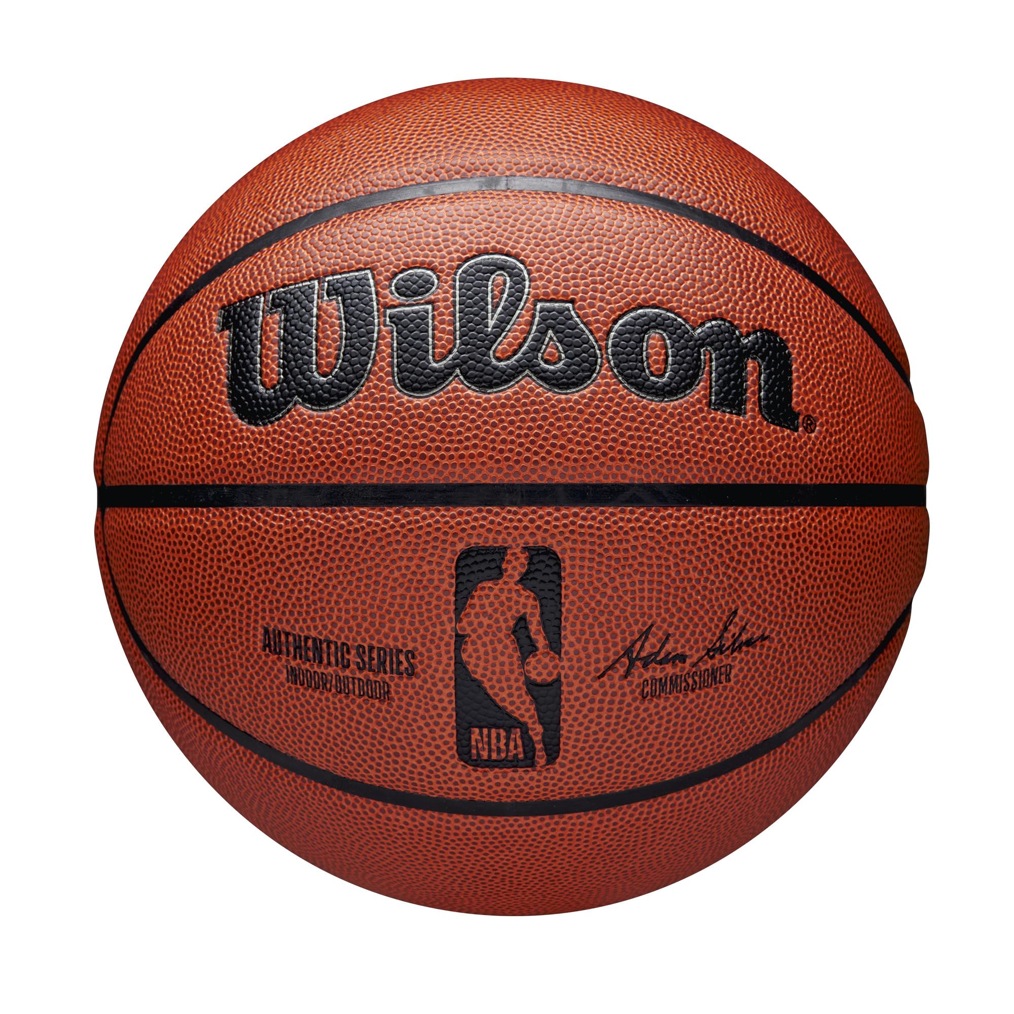 Wilson NBA Authentic Series Basketball | Size 7 Composite Leather Brown