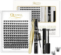 QUEWEL DIY Eyelash Extensions Kit - 144 Cluster Lashes with Bond and Seal