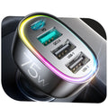 Jolof Store 75W USB C Car Charger – 4 Port PD 60W & QC3.0 Fast Adapter