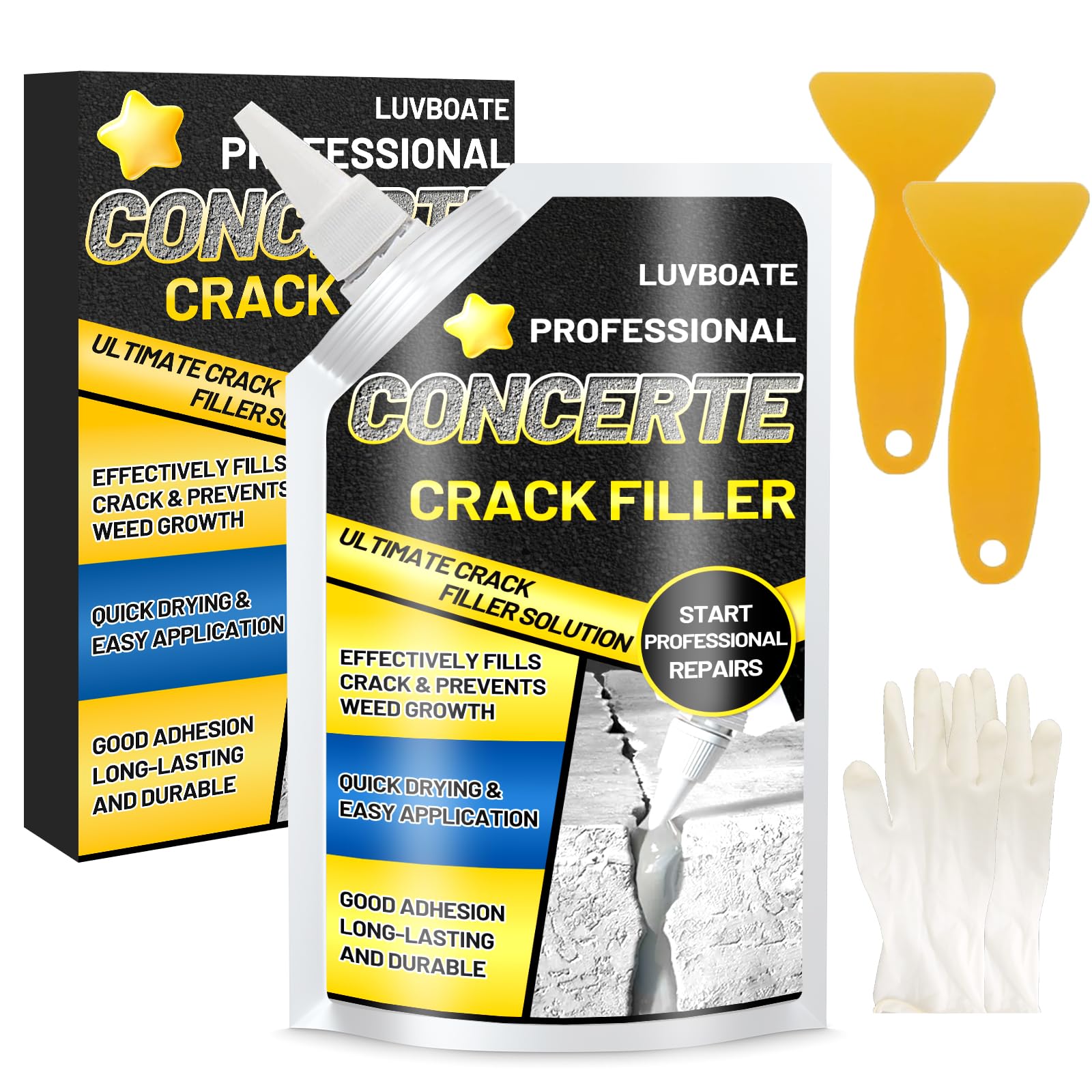 Jolof Store Concrete Crack Filler – 700g Self Leveling Grey Sealant