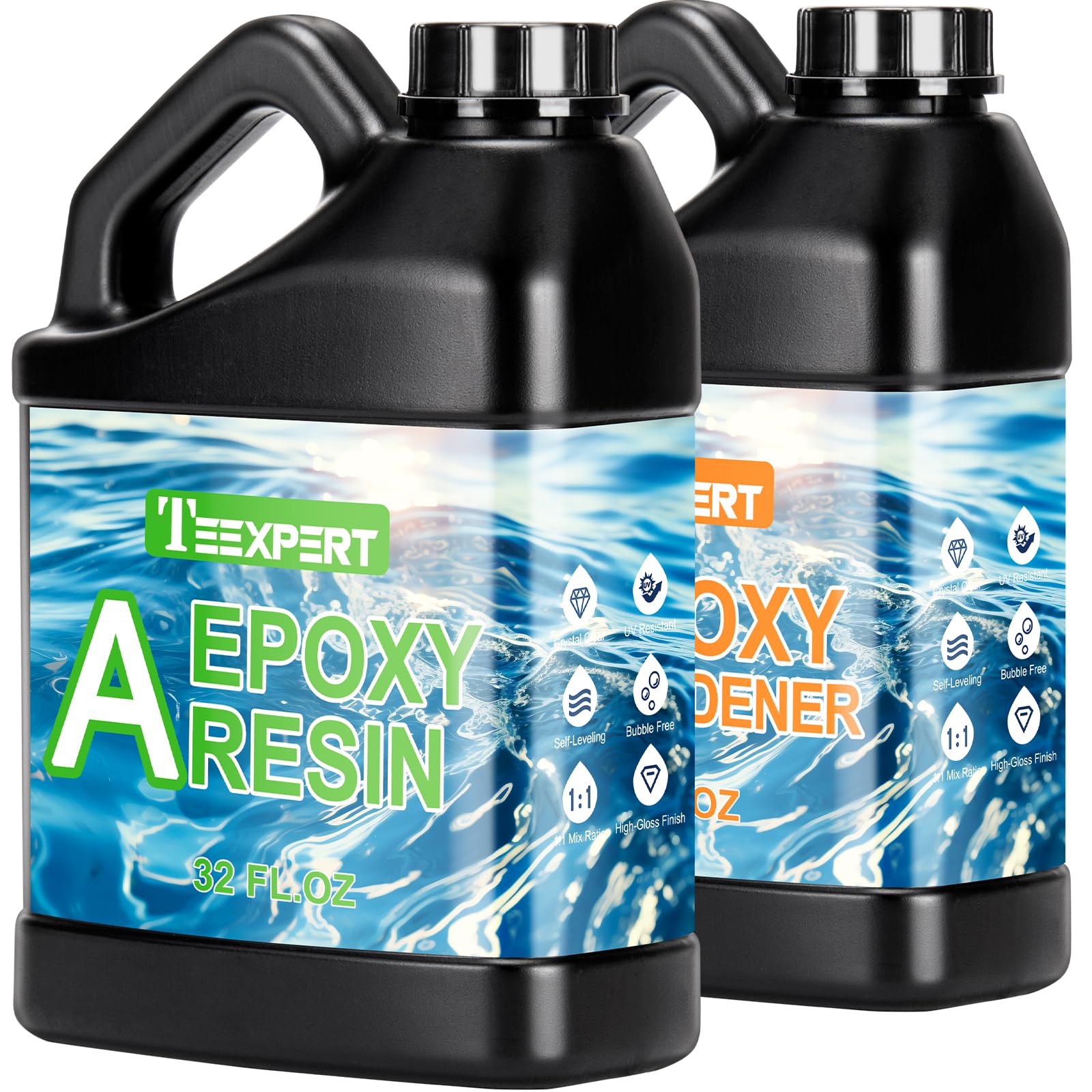 Teexpert Epoxy Resin Kit | Clear Self-Leveling Casting & Coating Mix
