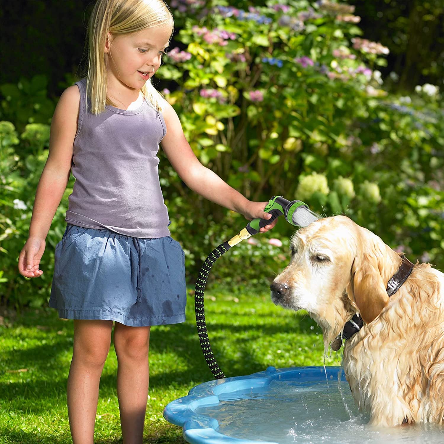 Jolof Store 75FT Expandable Garden Hose | Kink-Free Flexible Water Hose