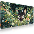 Acezeek XXL Gaming Mouse Pad – 900x400mm Large Desk Mat, Green Cat