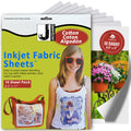 Jacquard Inkjet Cotton Fabric Sheets | 8.5x11 Printable 10 Pack