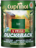 Cuprinol Ducksback 5L Forest Green Waterproof Shed & Fence Paint