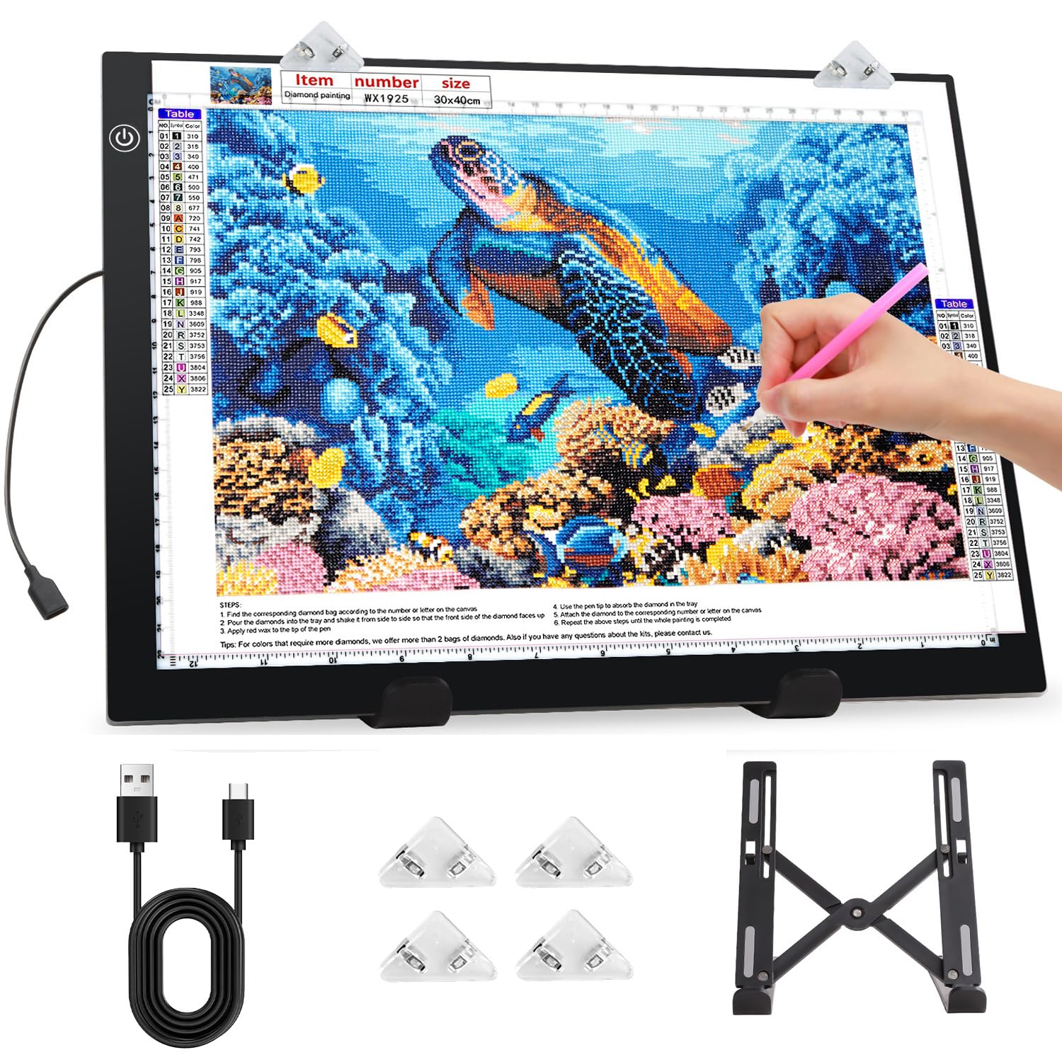 Zocelight A3 Diamond Painting Light Pad | 4800Lux Ultra Thin Art Board