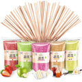 Greendoso Candy Floss Sugar - 5 Flavours Pack with 50 Sticks