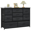 LYNCOHOME 9-Drawer Fabric Dresser | Wide Storage Chest for Bedroom