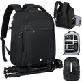 RAINSMORE Professional DSLR Camera Backpack with 14" Laptop Compartment