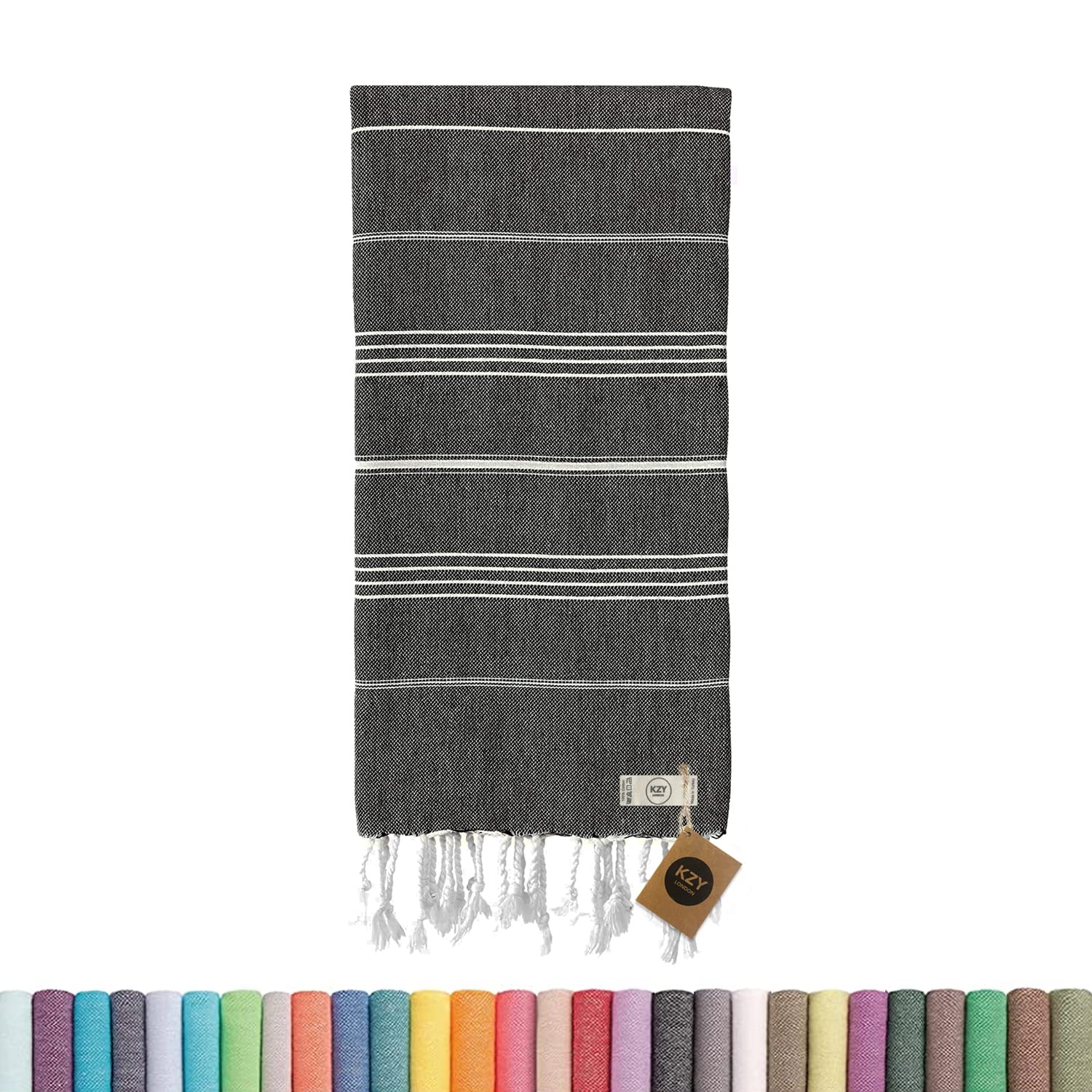 Turkish Beach Towel – 100% Cotton Sand Free Hammam Peshtemal