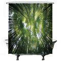 Ulticool Nature Forest Shower Curtain – Waterproof Green Polyester – 180x200cm