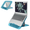 Leitz Adjustable Laptop Stand, Compact Laptop Holder With 4 Height Settings, 80% Recycled Plastic & 100% Recycable, Ergo Cosy Range, Calm Blue - image 1