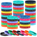Otuuz Bible Verse Wristbands – 48 Pcs Christian Silicone Faith Bracelets