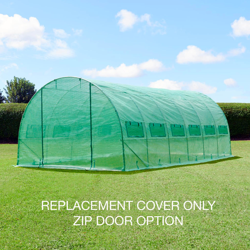 FeelGoodUK Heavy Duty UPVC Polytunnel Replacement Cover - 6x3x2m