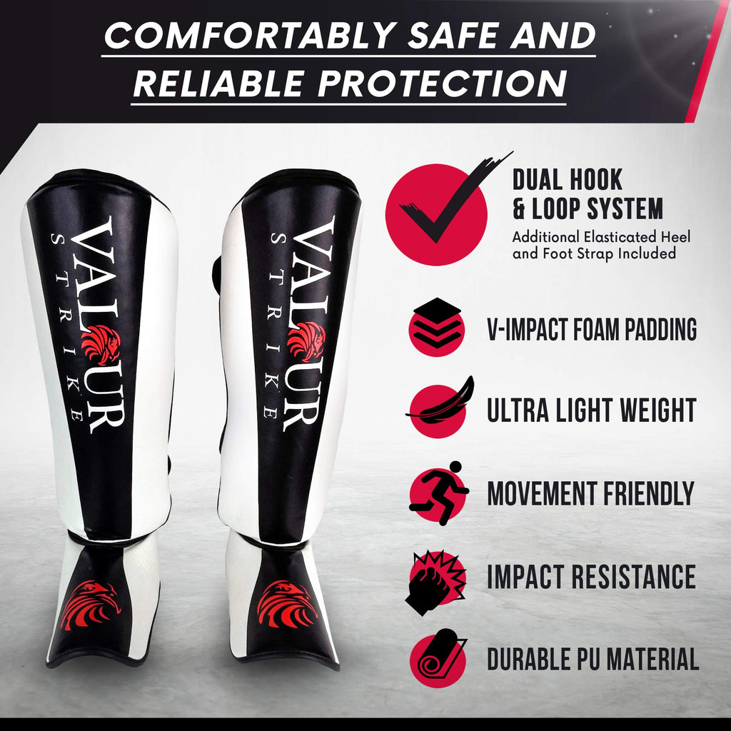 Valour Strike Shin Guards – Lightweight MMA & Muay Thai Sparring Pads