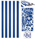 Olly & Rose Extra Large Microfibre Beach Towel with Pillow - Blue