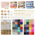 Lynnmos Clay Beads Bracelet Making Kit | 15000 Pcs 6mm Heishi Disc Beads