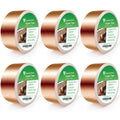 EVG Copper Slug Tape - 24mm x 12m Adhesive Snail Repellent Barrier (6 Pack)