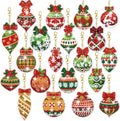 Jolof Store 20PCS Christmas Diamond Painting Kits - 5D DIY Art Keychains