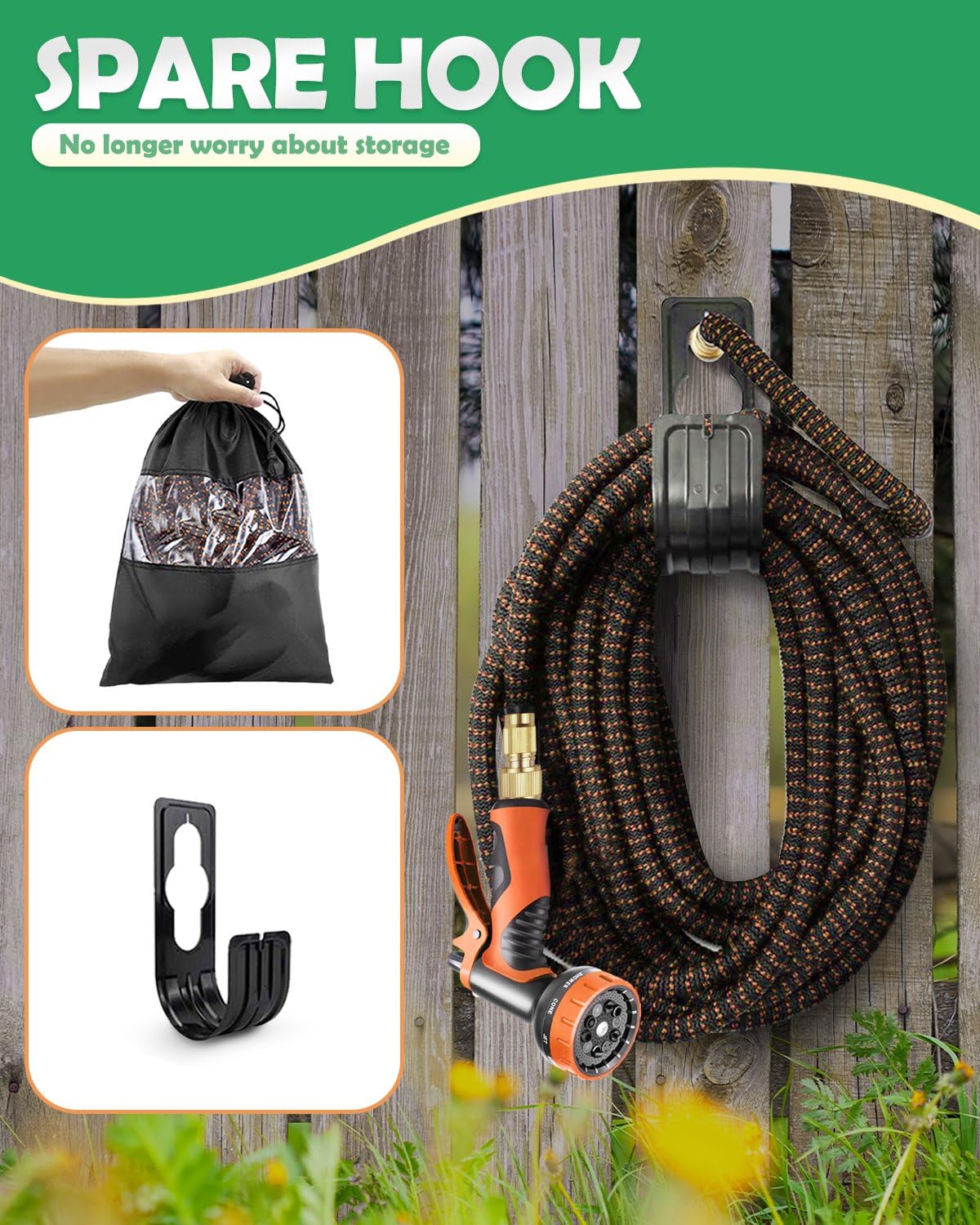 Evolpor 150FT Expandable Garden Hose | 10-Function Nozzle & 4-Layer Latex