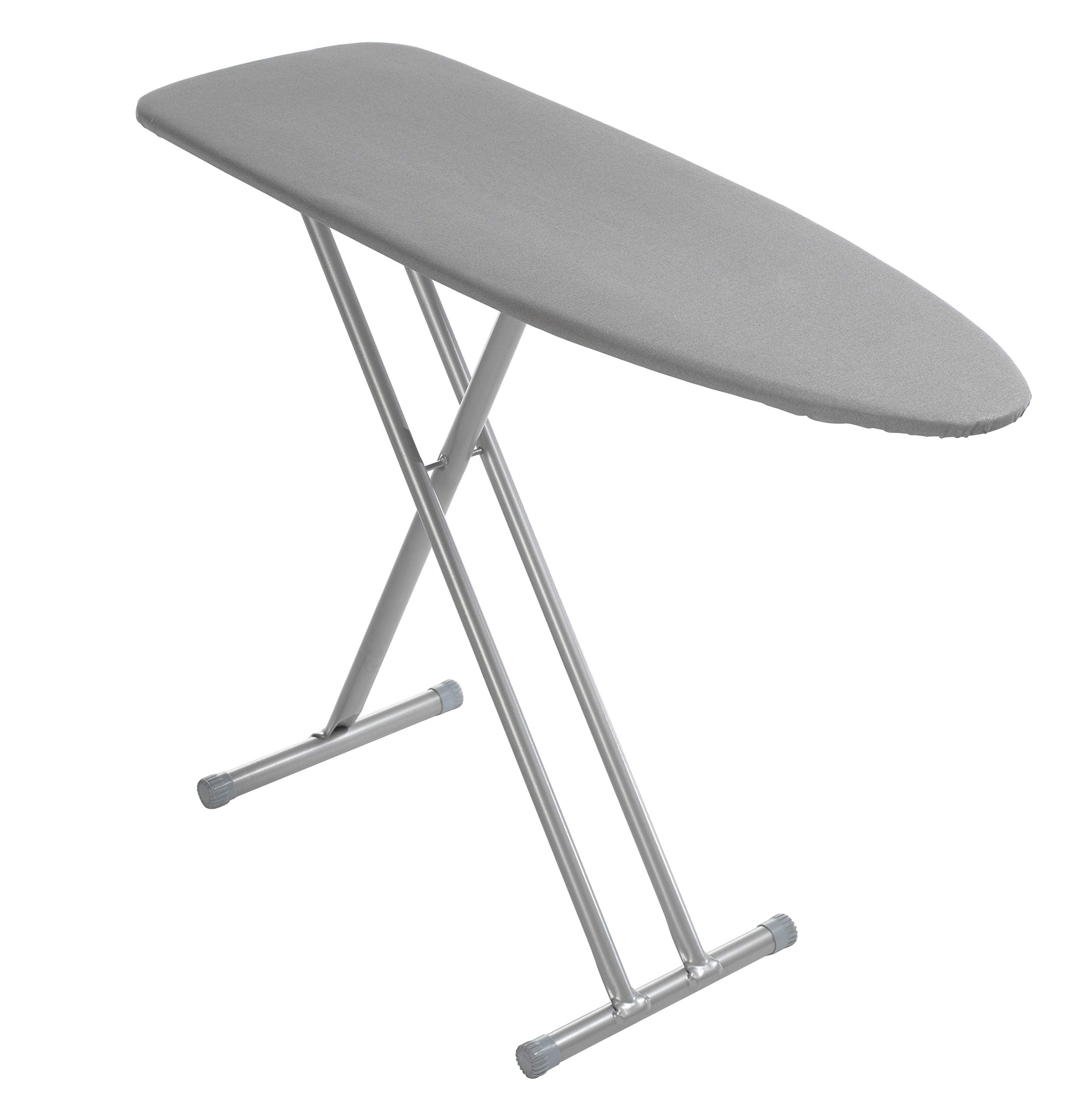 Mabel Home Ergo T-Leg Ironing Board - 45x15 Inch with Extra Cover, Grey