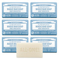 Dr. Bronner's Baby Unscented Pure-Castile Bar Soap - 5 oz (6 Pack)