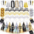 Auihiay 269 PCS New Years Eve Party Supplies Kit – Black & Gold 2026