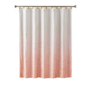 SKL Home Pink Ombre Fabric Shower Curtain | Gold Metallic Splatter, 70x72