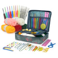 OPTIVICE Crochet Kit for Beginners - Ergonomic Hooks & Yarn Set, Sea Green