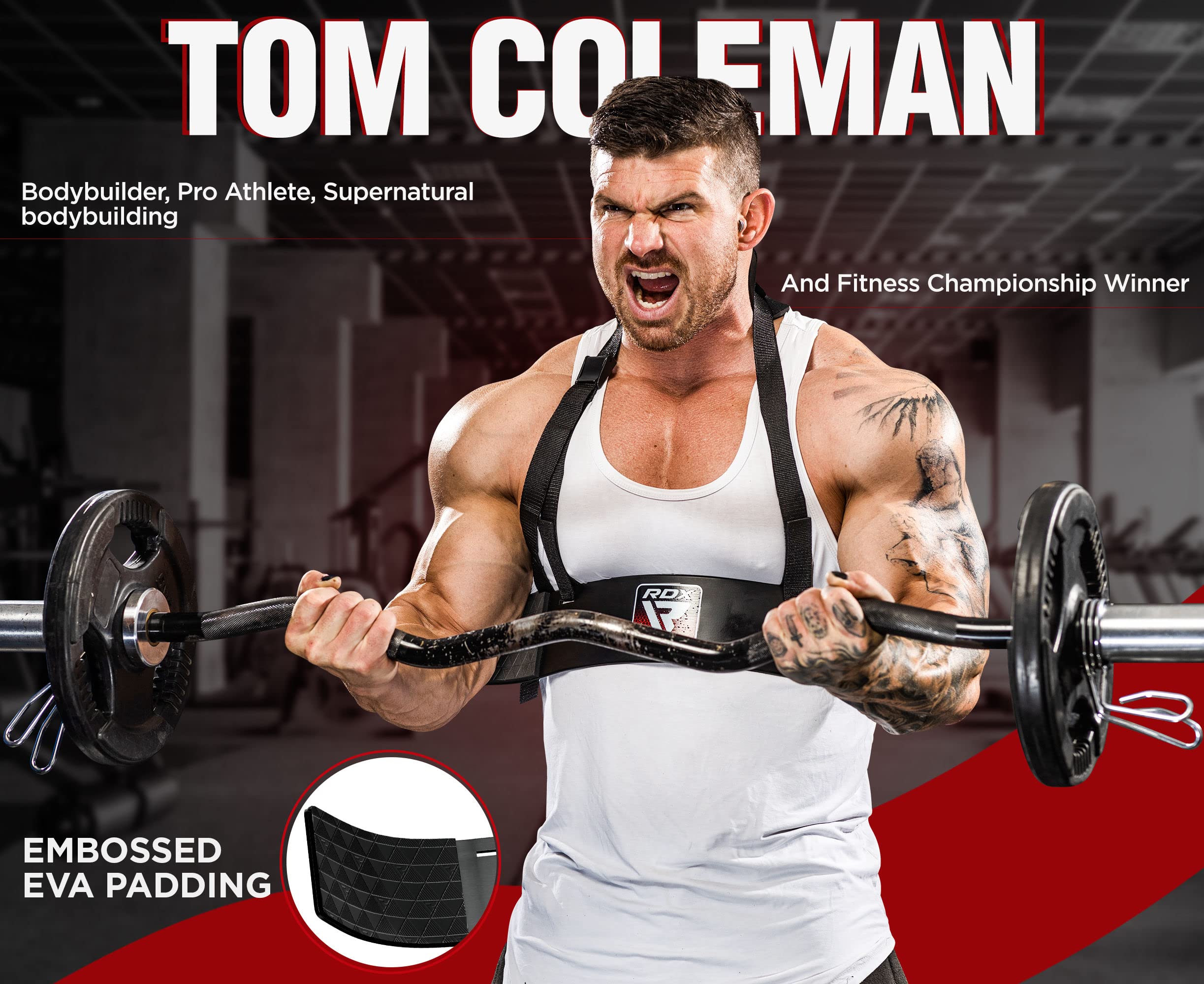 RDX Arm Blaster - Aluminum Bicep Isolator for Weightlifting & Curls