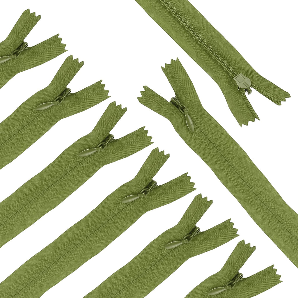 sourcing map 30Pcs 25cm/10-Inch Nylon Coil Zippers, #3 Closed End Separating Jacket Zippers Bulk Frame Replacement for Tailor Sewing Bag Craft
