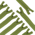 sourcing map 30Pcs 25cm/10-Inch Nylon Coil Zippers, #3 Closed End Separating Jacket Zippers Bulk Frame Replacement for Tailor Sewing Bag Craft