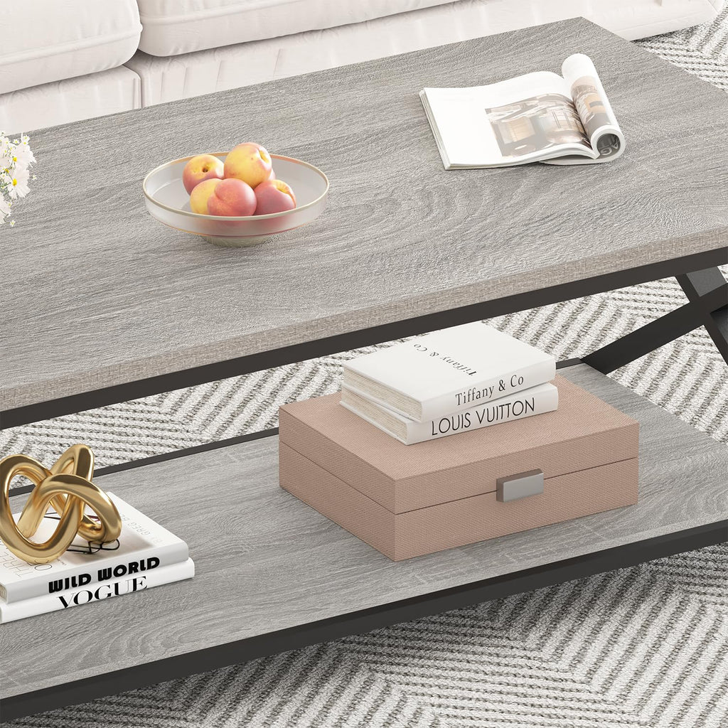 HSH Coffee Table for living room coffee tables Storage 120cm Grey - image 5