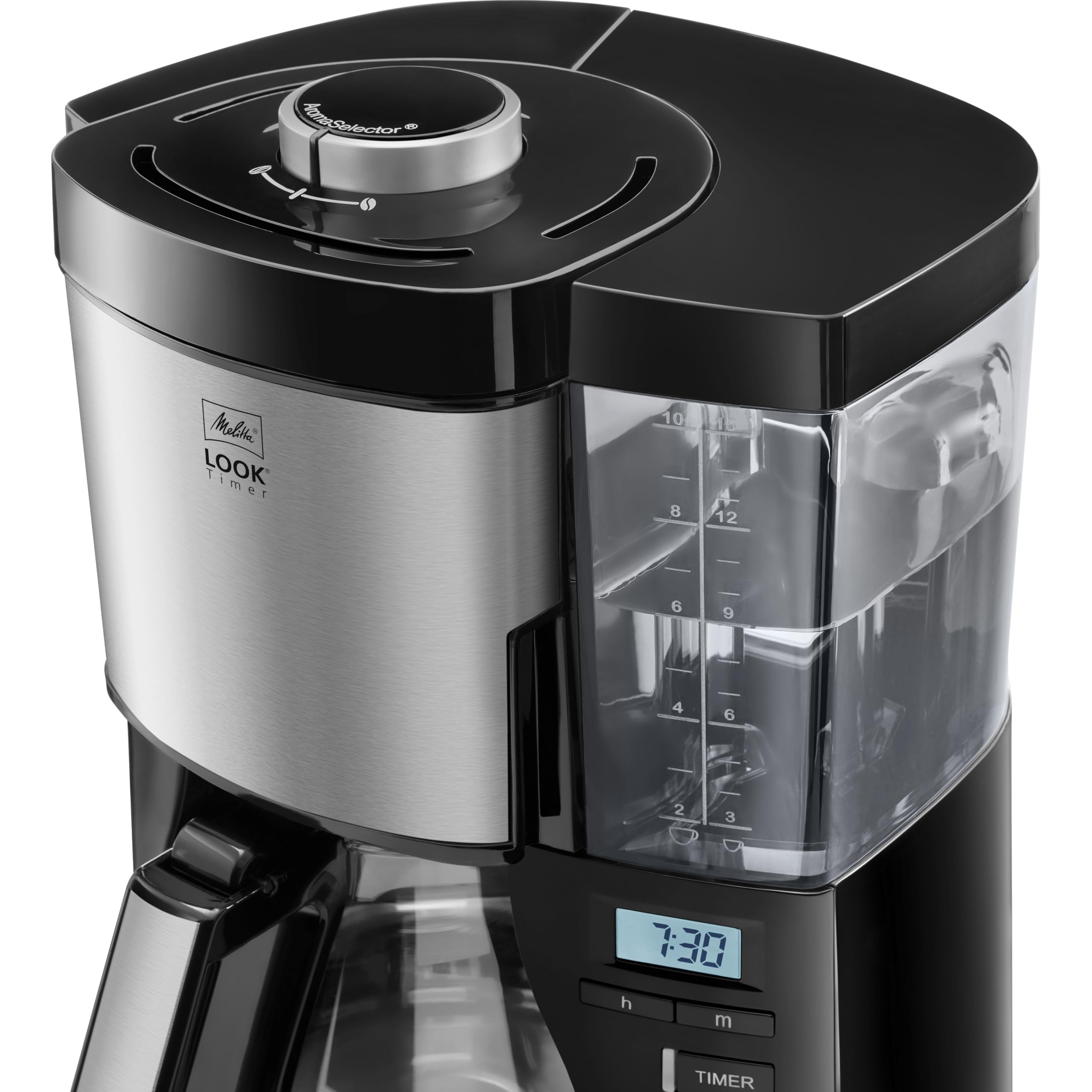 Melitta Look V Timer Filter Coffee Machine | Stainless Steel & Black