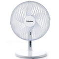 Belaco 12-Inch Table Fan | 3-Speed Oscillating Desk Fan - White