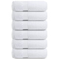 Infinitee Xclusives 100% Cotton White Hand Towels 6-Pack | 40 x 72 cm