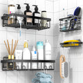 DIFULI 4-Pack Shower Caddy – No-Drilling Adhesive Bathroom Organizer