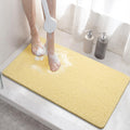 HITSLAM Non-Slip Loofah Shower Mat – Quick-Dry PVC Bath Mat, Beige