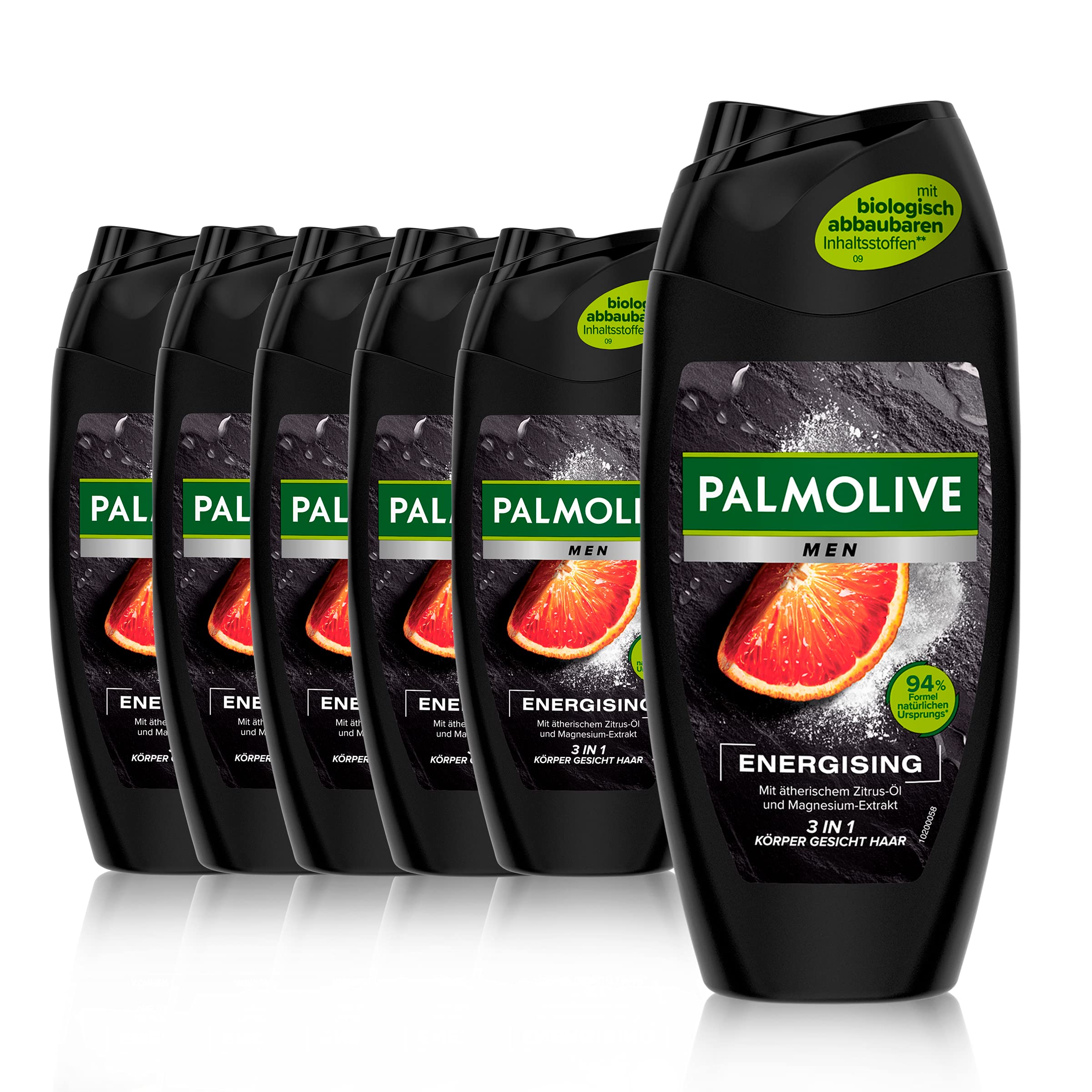 Palmolive Men Energising 3-in-1 Shower Gel - Citrus & Magnesium - 6x250ml