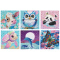 Kssvzz 6 Pack 5D Diamond Painting Kit for Kids – Cartoon Animal Art