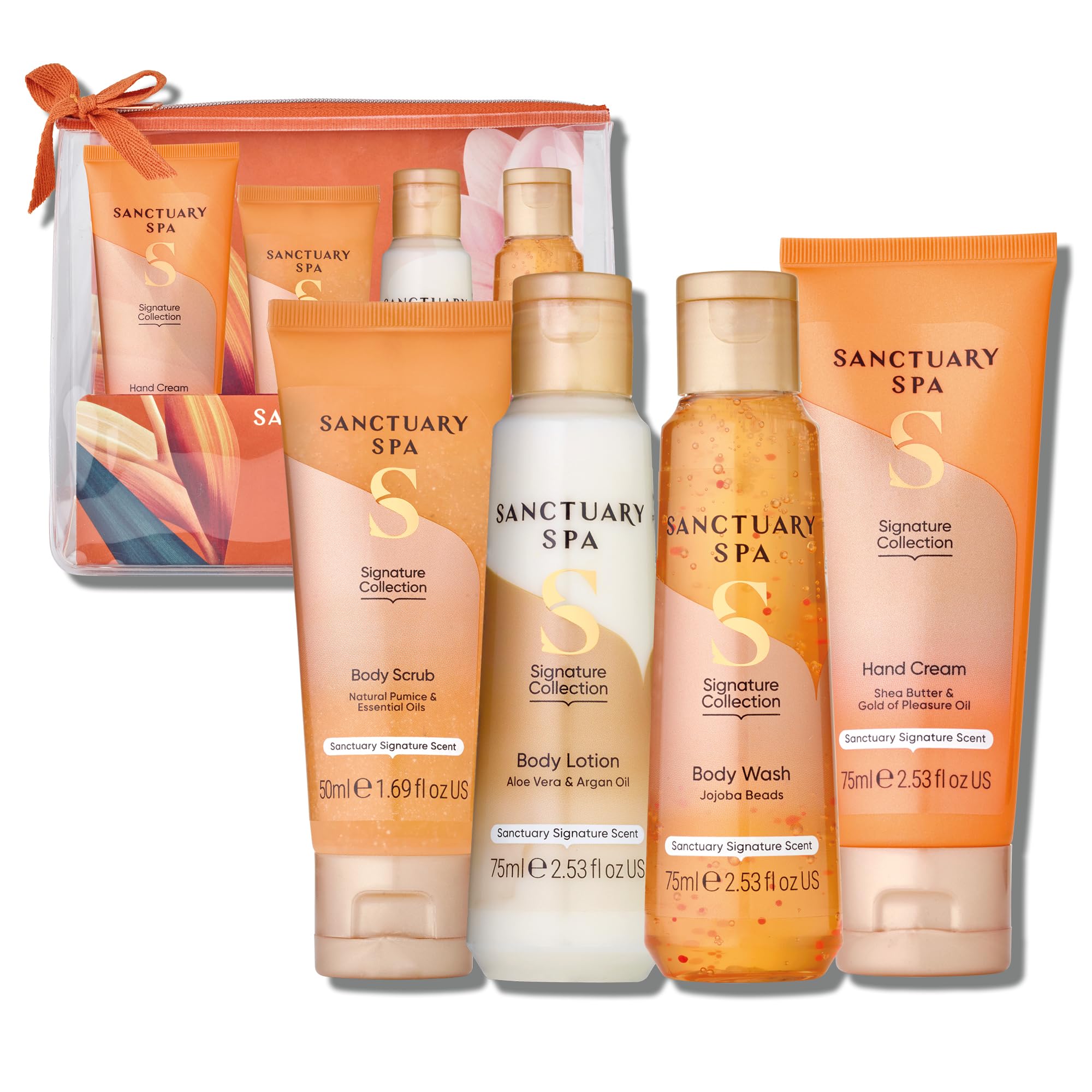 Sanctuary Spa Petite Retreat Gift Set – 4-Piece Vegan Body & Bath Set