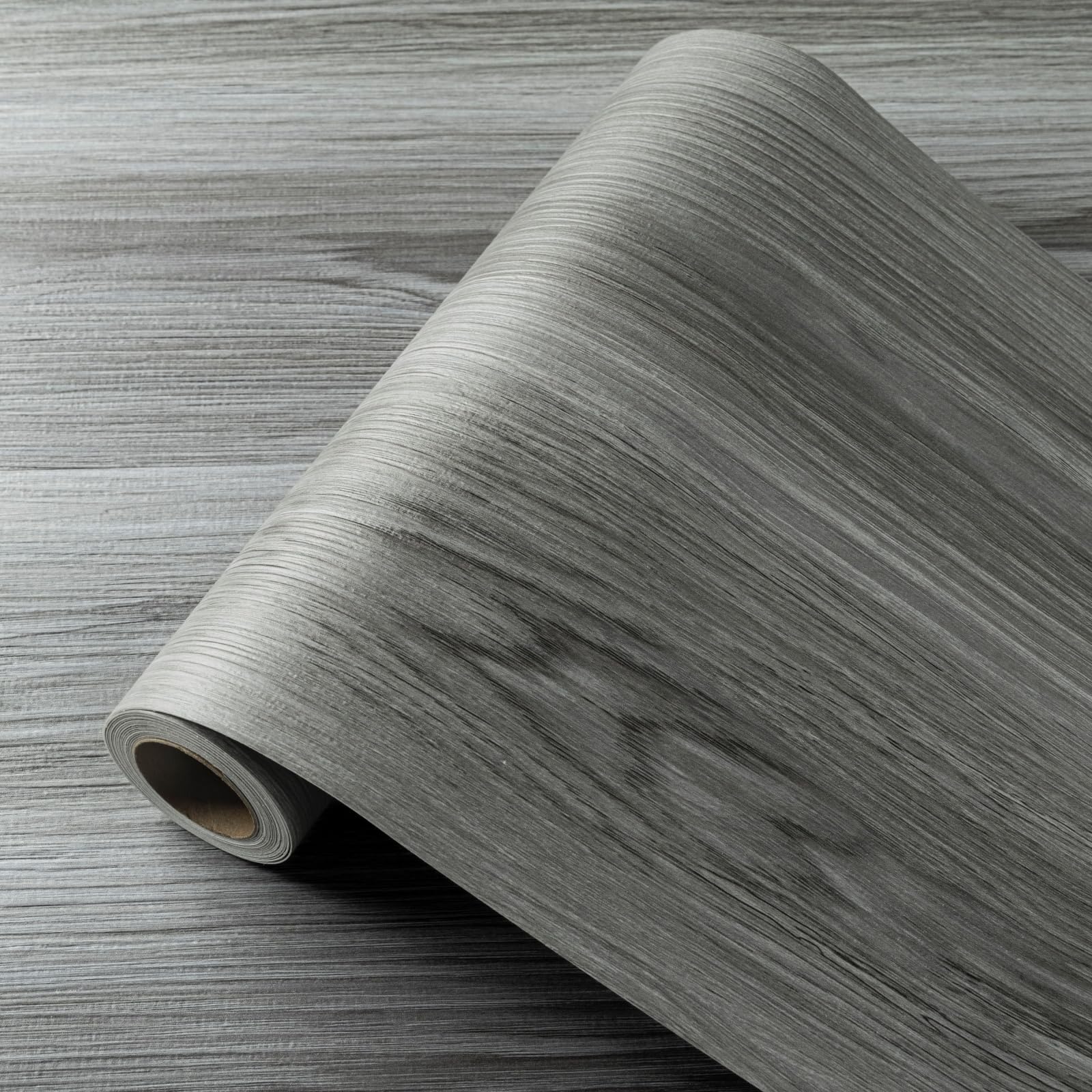 Vinyl Flooring – Dark Grey Wood Peel and Stick Floor Planks