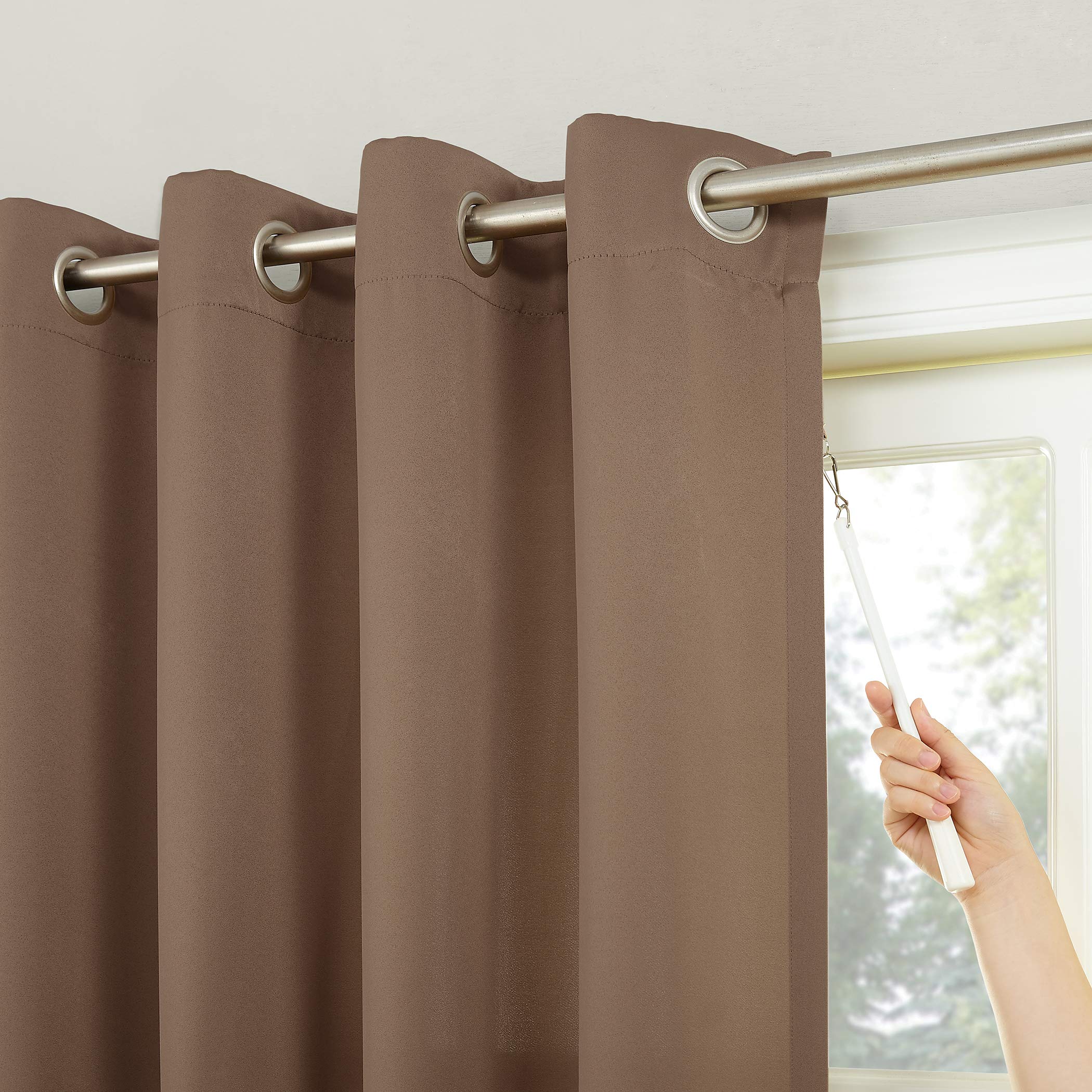 Sun Zero Easton Blackout Patio Door Curtain – Extra Wide Thermal Grommet